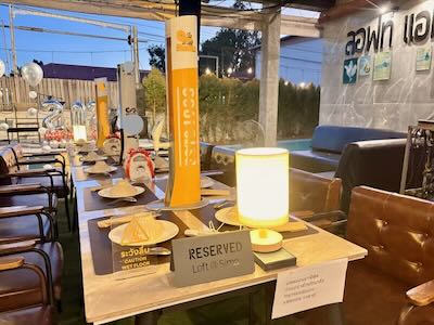 Poolside seating Korat Loft At Sima